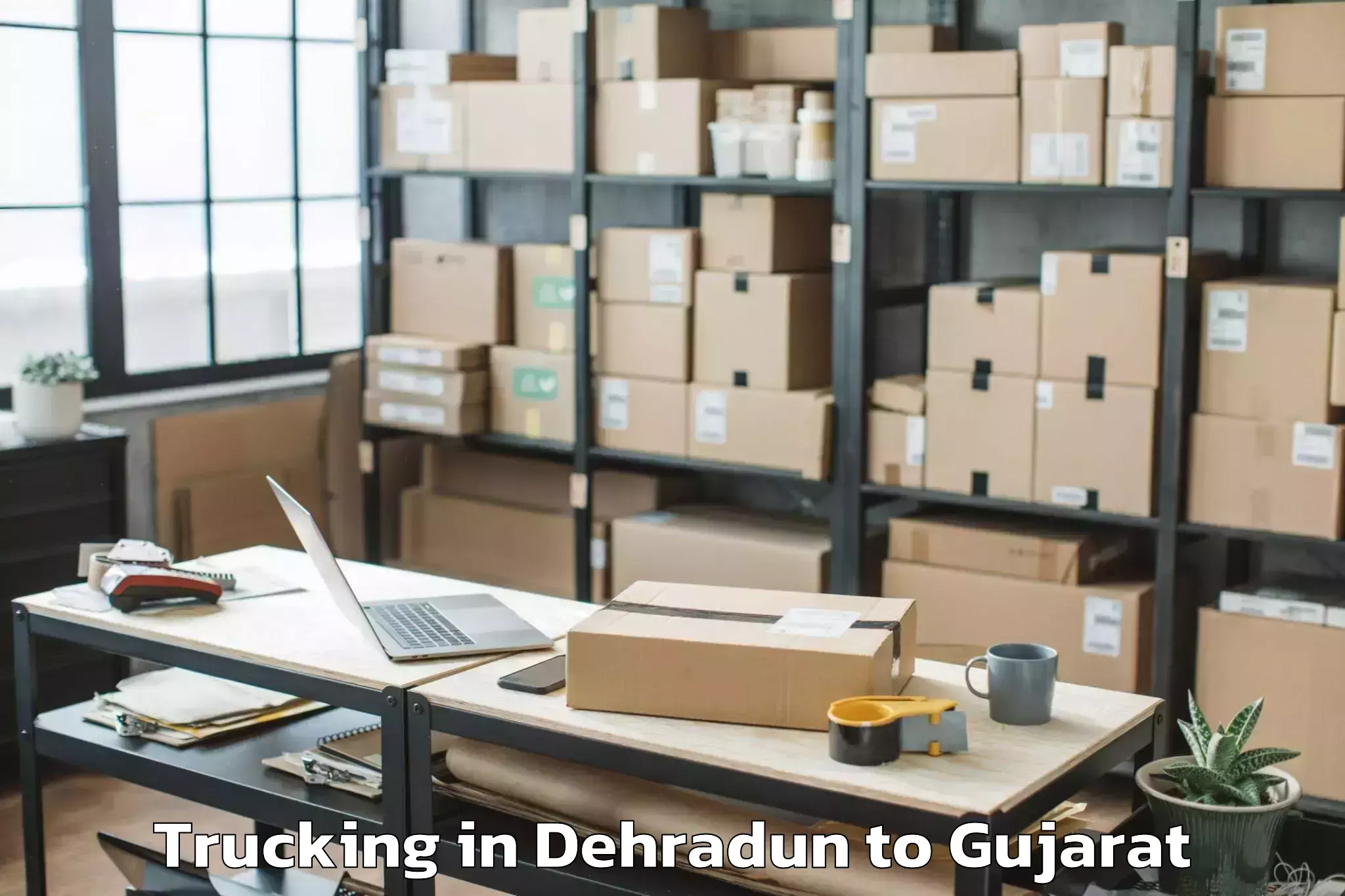 Book Dehradun to Santalpur Trucking Online